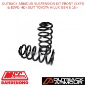 OUTBACK ARMOUR SUSPENSION KIT FRONT (EXPD & EXPD HD) FITS TOYOTA HILUX GEN 8 15+